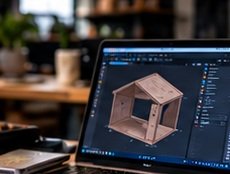 Digital product design and prototyping on a laptop
